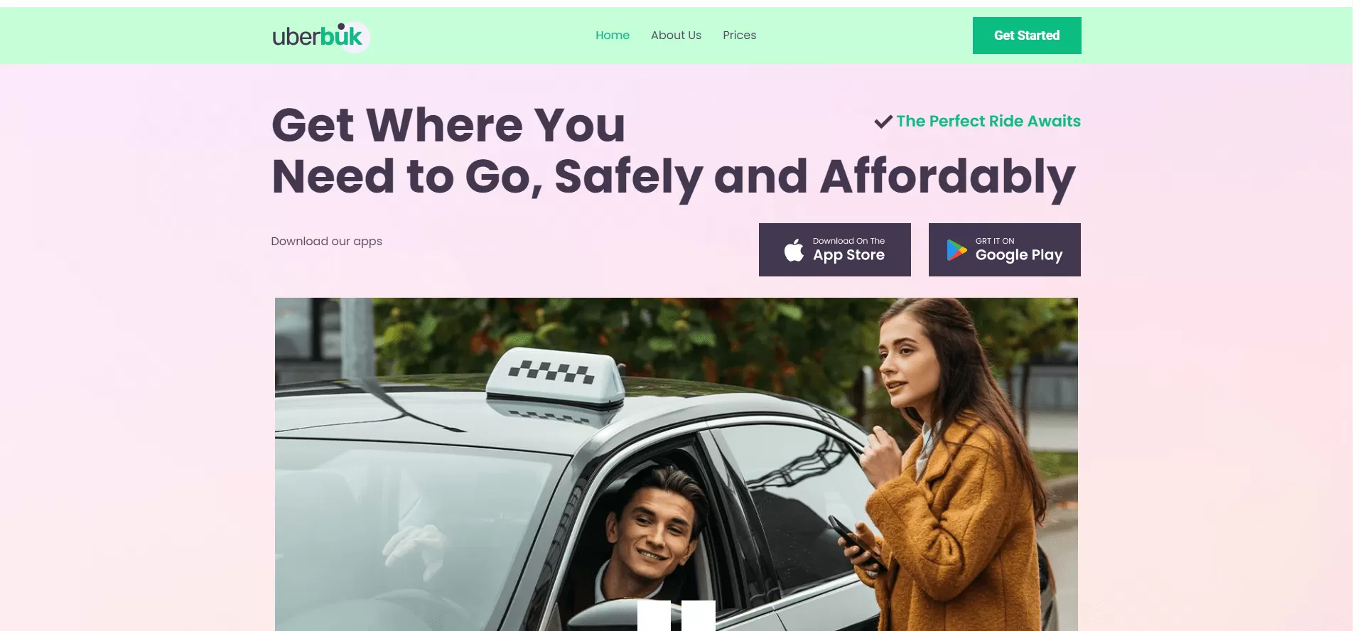 Taxi web site